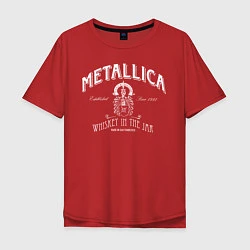 Футболка оверсайз мужская Metallica: Whiskey in the Jar, цвет: красный
