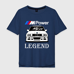 Футболка оверсайз мужская BMW M Power: Legend, цвет: тёмно-синий