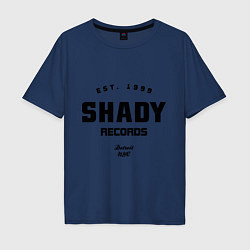 Футболка оверсайз мужская Shady records, цвет: тёмно-синий
