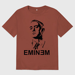 Футболка оверсайз мужская Эминем, цвет: кирпичный