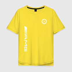 Футболка оверсайз мужская MERCEDES-BENZ AMG, цвет: желтый