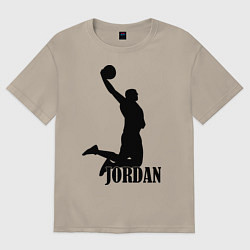 Футболка оверсайз мужская Jordan Basketball, цвет: миндальный