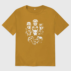 Футболка оверсайз мужская JoJo, цвет: горчичный