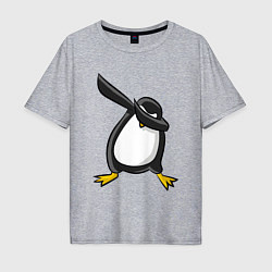 Футболка оверсайз мужская DAB Pinguin, цвет: меланж