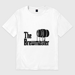 Футболка оверсайз мужская The brewmaster, цвет: белый