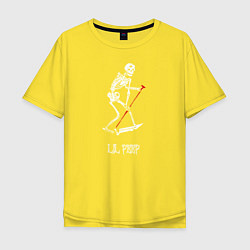 Футболка оверсайз мужская Lil Peep, цвет: желтый