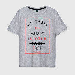 Футболка оверсайз мужская TWENTY ONE PILOTS TOP, цвет: меланж
