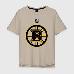 Футболка оверсайз мужская Boston Bruins NHL, цвет: миндальный