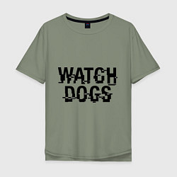 Футболка оверсайз мужская Watch Dogs, цвет: авокадо