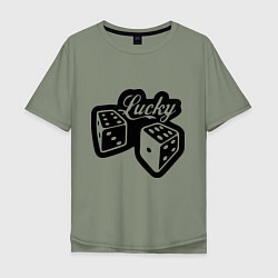 Мужская футболка оверсайз Lucky