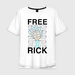 Футболка оверсайз мужская Free Rick цвета белый — фото 1