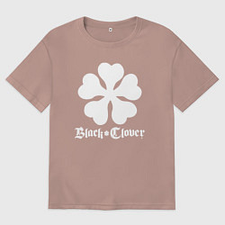 Футболка оверсайз мужская Black Clover, цвет: пыльно-розовый