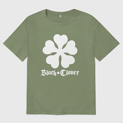 Футболка оверсайз мужская Black Clover, цвет: авокадо