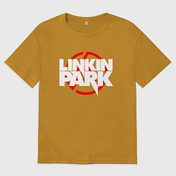 Футболка оверсайз мужская LINKIN PARK, цвет: горчичный