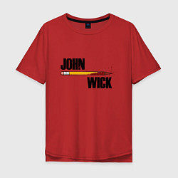 Футболка оверсайз мужская John Wick, цвет: красный
