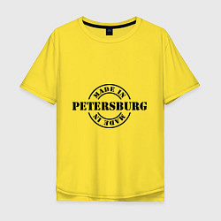 Футболка оверсайз мужская Made in Petersburg, цвет: желтый