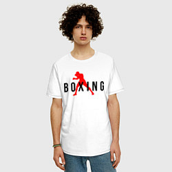 Футболка оверсайз мужская Boxing indastry, цвет: белый — фото 2