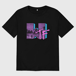 Футболка оверсайз мужская What the F**k Music, цвет: черный