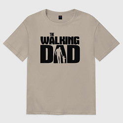 Футболка оверсайз мужская The walking dad, цвет: миндальный