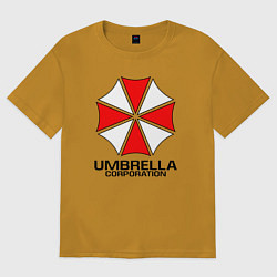 Футболка оверсайз мужская UMBRELLA CORP, цвет: горчичный