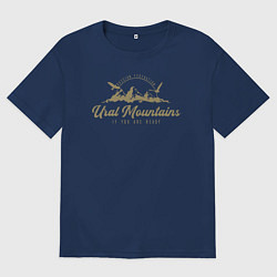 Футболка оверсайз мужская Урал Gold Classic, цвет: тёмно-синий