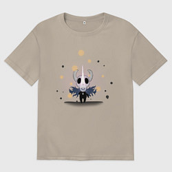 Футболка оверсайз мужская Hollow knight Полый рыцарь, цвет: миндальный