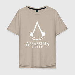 Футболка оверсайз мужская Assassin’s Creed, цвет: миндальный