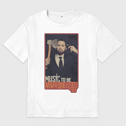 Футболка оверсайз мужская Eminem, цвет: белый