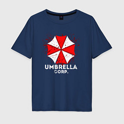 Футболка оверсайз мужская UMBRELLA CORP, цвет: тёмно-синий