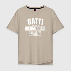 Футболка оверсайз мужская Gatti Boxing Club, цвет: миндальный