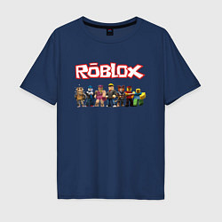 Футболка оверсайз мужская ROBLOX, цвет: тёмно-синий