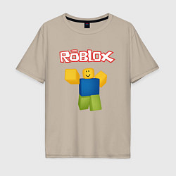 Футболка оверсайз мужская ROBLOX, цвет: миндальный