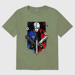 Футболка оверсайз мужская DMC, цвет: авокадо