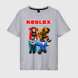 Футболка оверсайз мужская ROBLOX, цвет: меланж