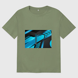 Футболка оверсайз мужская Mercedes-Benz, цвет: авокадо