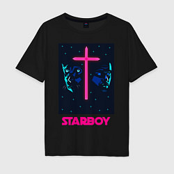 Футболка оверсайз мужская STARBOY, цвет: черный
