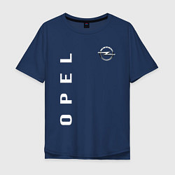 Футболка оверсайз мужская Opel, цвет: тёмно-синий