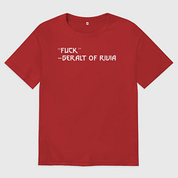 Футболка оверсайз мужская Fuck, цвет: красный