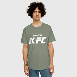 Футболка оверсайз мужская Боец KFC, цвет: авокадо — фото 2