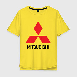 Футболка оверсайз мужская MITSUBISHI, цвет: желтый