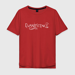 Футболка оверсайз мужская Evanescence, цвет: красный