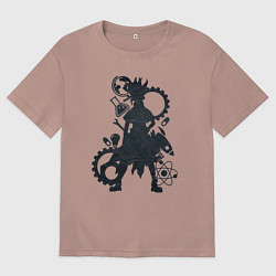 Футболка оверсайз мужская Доктор Стоун, цвет: пыльно-розовый