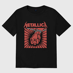 Футболка оверсайз мужская Metallica, цвет: черный