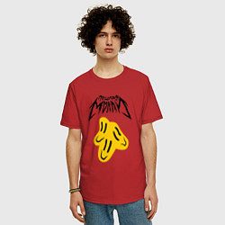 Футболка оверсайз мужская ПОШЛАЯ МОЛЛИ, цвет: красный — фото 2