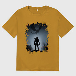 Футболка оверсайз мужская ВЕДЬМАК, цвет: горчичный