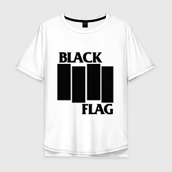 Футболка оверсайз мужская BLACK FLAG, цвет: белый