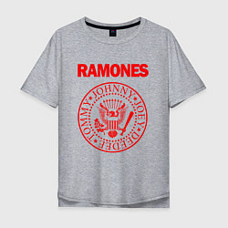 Футболка оверсайз мужская RAMONES, цвет: меланж