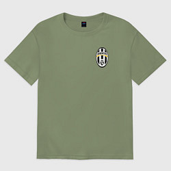 Футболка оверсайз мужская JUVENTUS, цвет: авокадо