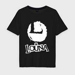 Футболка оверсайз мужская Louna, цвет: черный