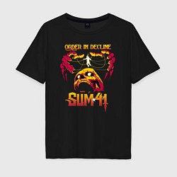 Футболка оверсайз мужская Sum 41 Order In Decline, цвет: черный